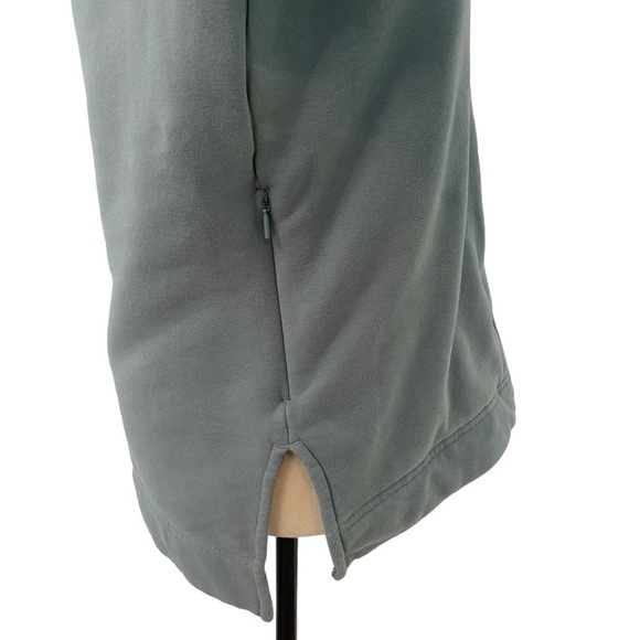 Athleta Retroplush Crewneck Sweatshirt Oversized Minimalistic Grey Green Sz XS - Picture 4 of 13